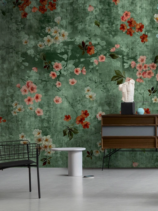 Carta da parati floreale Bloom di Inkiostro Bianco