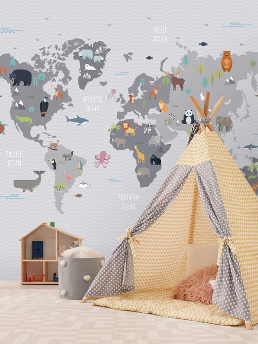 Carta da parati World Kids di Adriani e Rossi