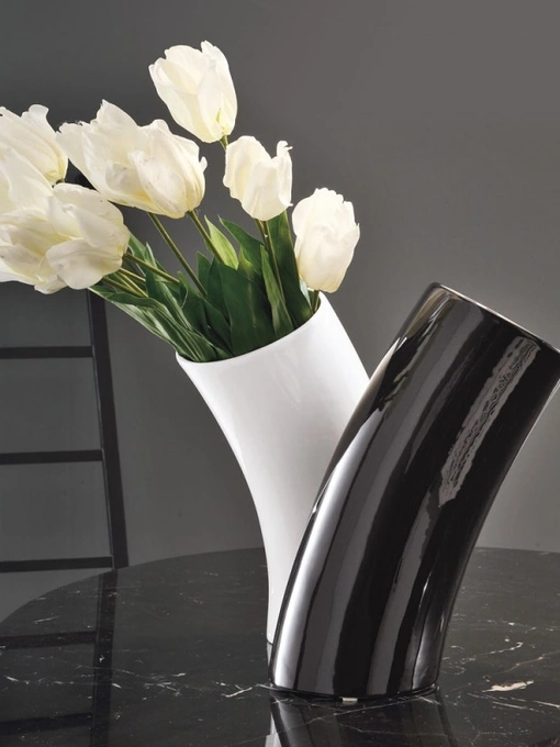 Vaso in ceramica smaltata lucida Abbraccio di Adriani e Rossi