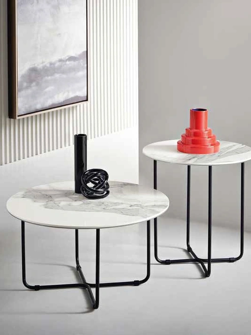 Tavolino in ceramica effetto marmo  Jon di Capodarte