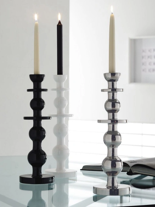 Portacandele in ceramica smaltata Imperial di Adriani e Rossi