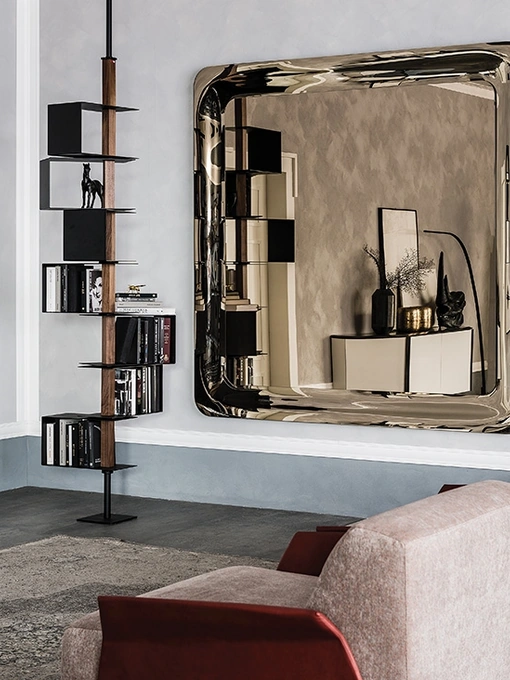 Specchio da parete in cristallo specchiato Glenn Magnum di Cattelan Italia