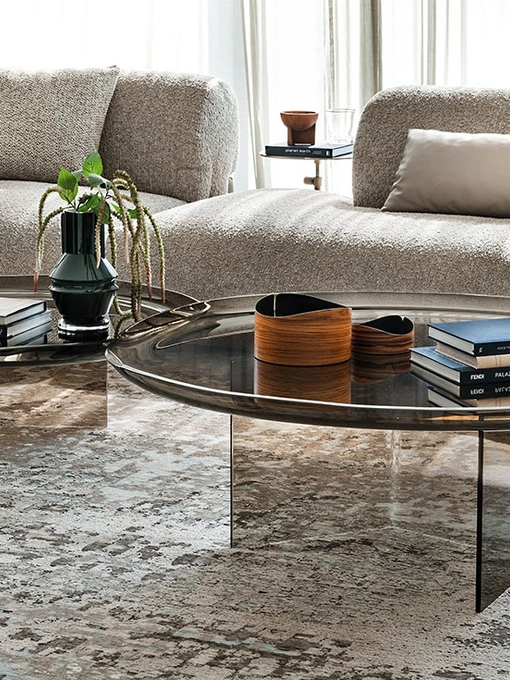 Tavolino Standard realizzato in vetro di Cattelan Italia