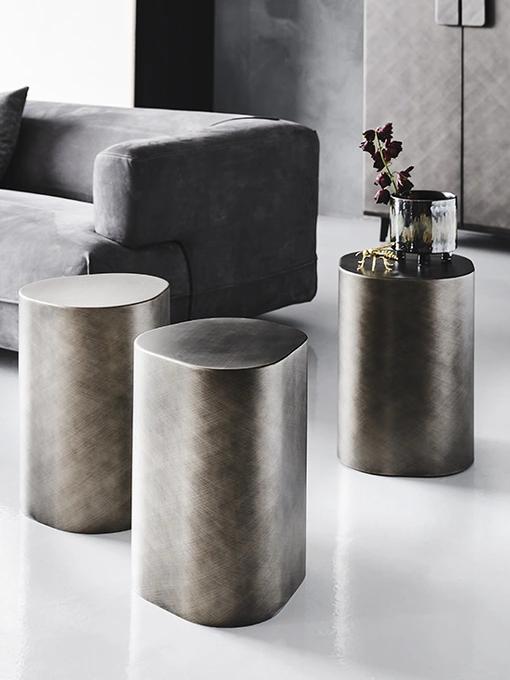 Tavolino con struttura in acciaio Pancho di Cattelan Italia