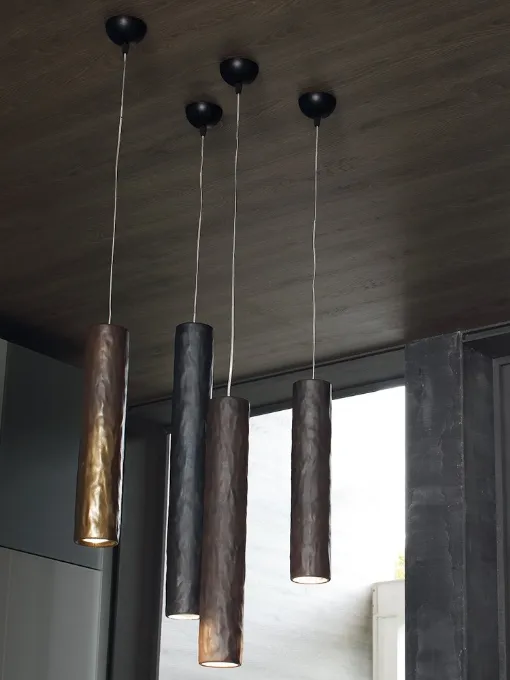 Lampada a sospensione in ceramica Candles di Adriani e Rossi