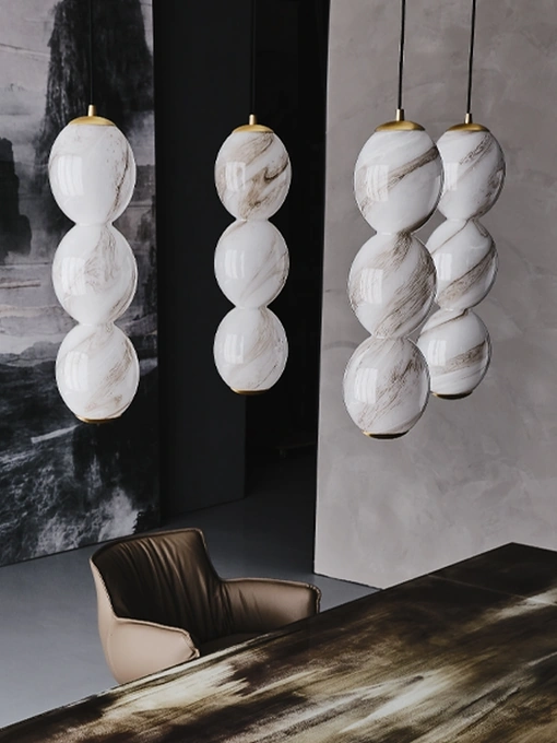 Lampada a sospensione in vetro Zanziball di Cattelan Italia
