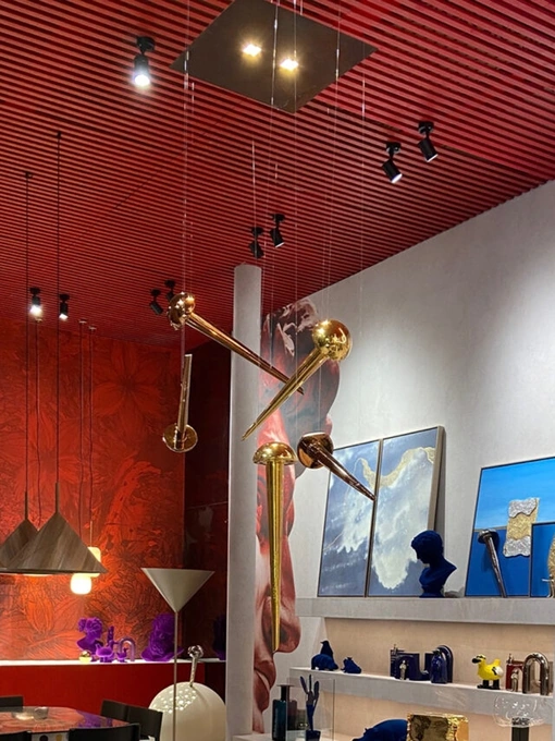 Lampada a sospensione Chiodo Lamp in ceramica smaltata di Adriani e Rossi