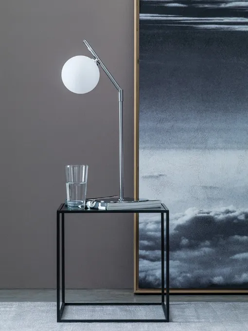 Lampada Dada Table in metallo e vetro di Adriani e Rossi