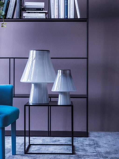 Lampada da tavolo in vetro di Murano soffiato Dizzi di Adriani e Rossi