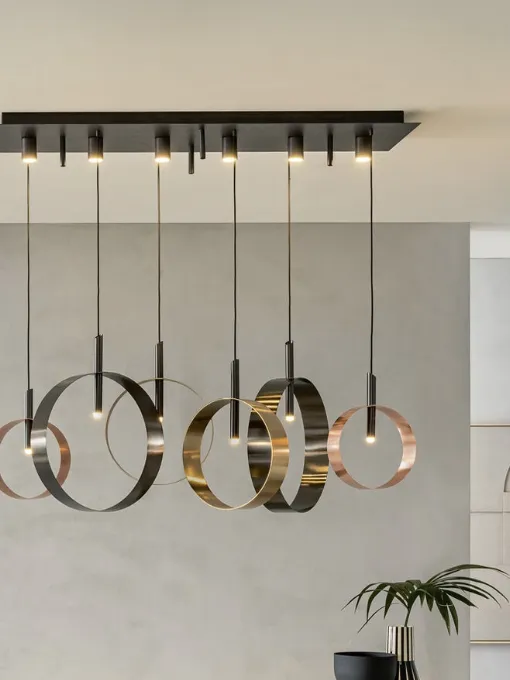 Lampada a sospensione Led Loop S di Riflessi