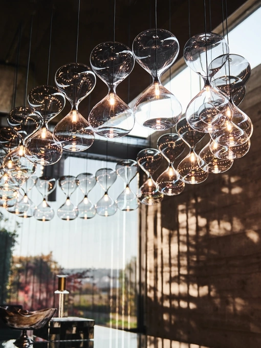Lampada a sospensione Sablier in cristallo di Cattelan Italia