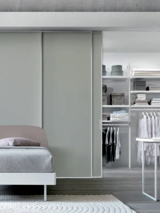 Cabina Armadio in nobilitato bianco Simply comp 316 di Doal