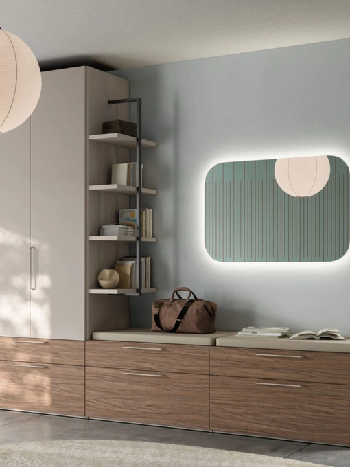 Armadio con anta battente Liscia M 32 36 di Orme