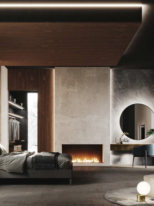 Armadio con ante battenti Stage Cappuccino di GF Interiors