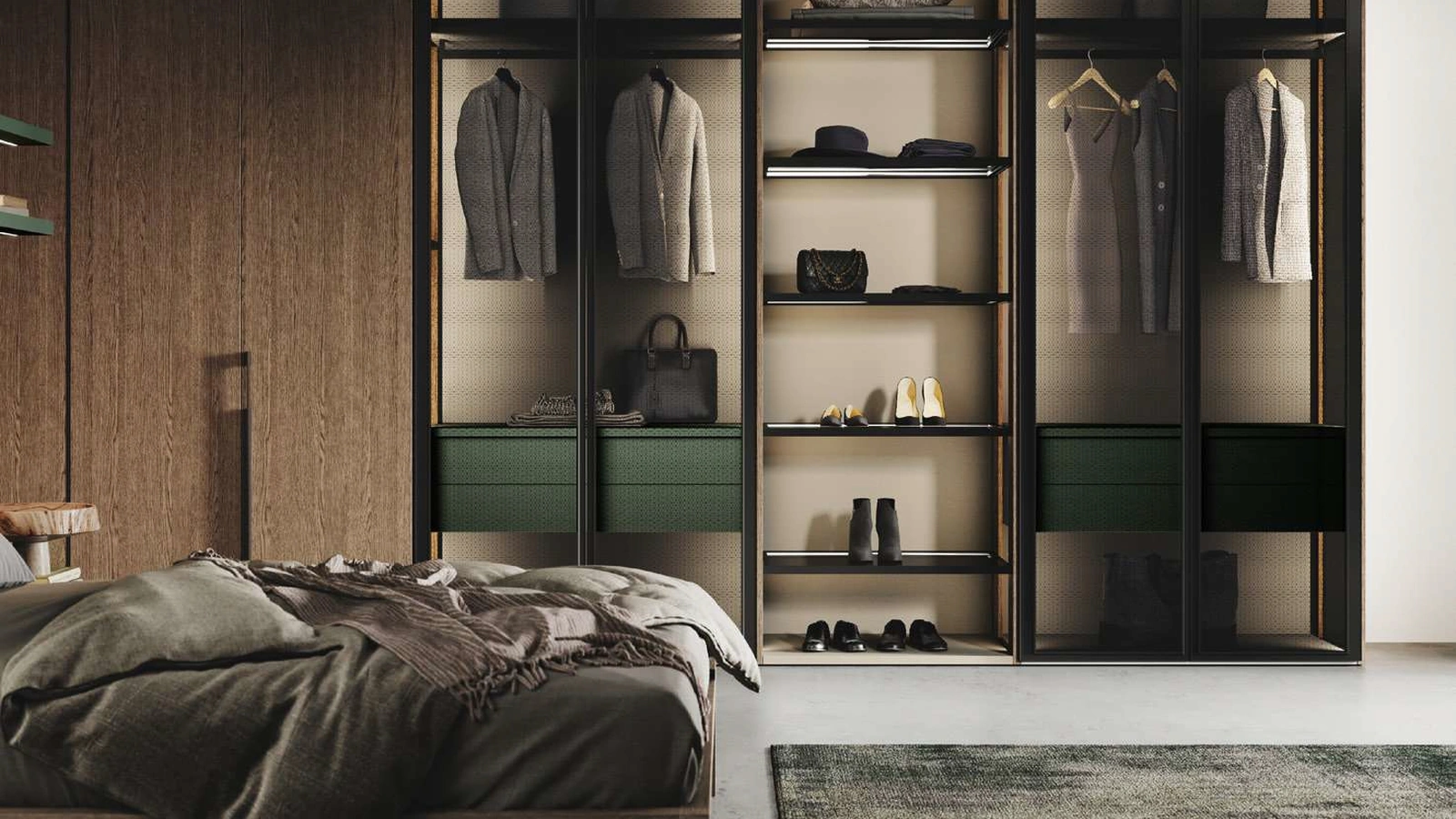 Armadio con ante battenti Unlimited in legno di GF Interiors