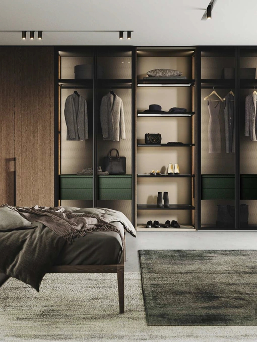 Armadio con ante battenti Unlimited in legno di GF Interiors