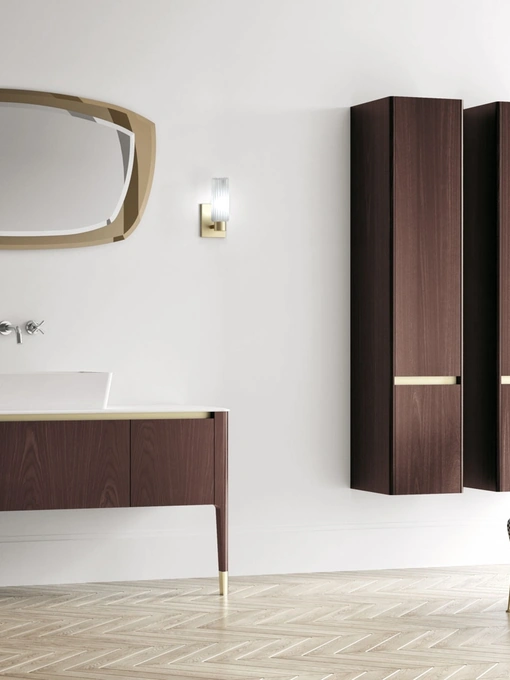 Mobile da Bagno a terra in essenza legno Art 07 di Puntotre