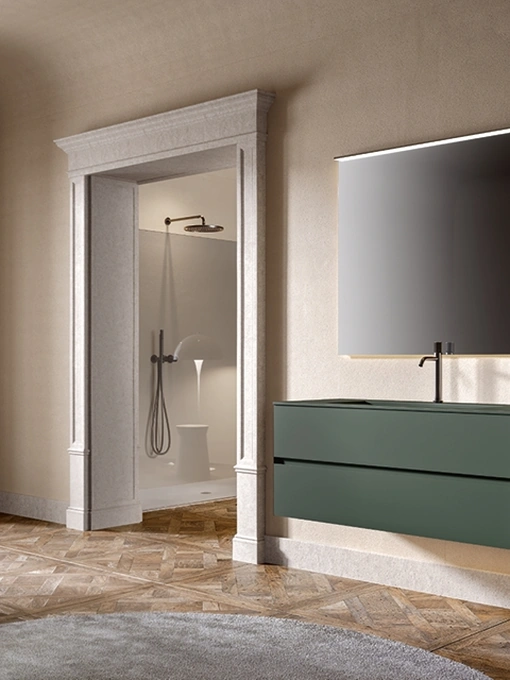 Mobile da Bagno sospeso Artemide 05 laccato foresta di Edoné