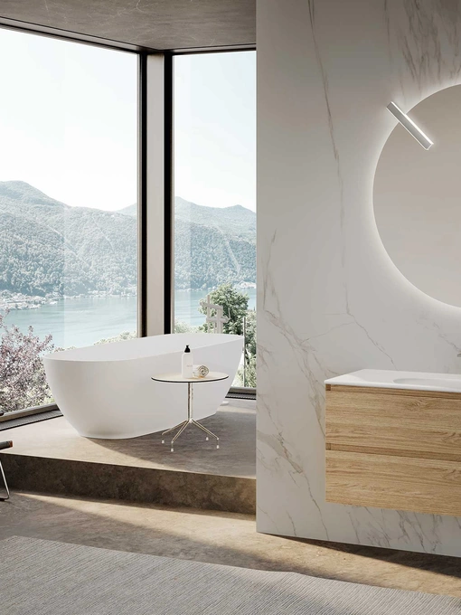 Mobile da Bagno sospeso Block System Picasso C25 di Baxar