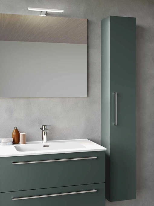 Mobile da Bagno sospeso Block System Slim C41 di Baxar