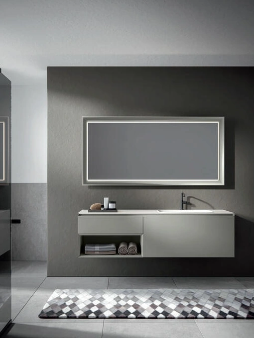 Mobile da Bagno sospeso laccato opaco Londra Chrono 2305 di Edoné