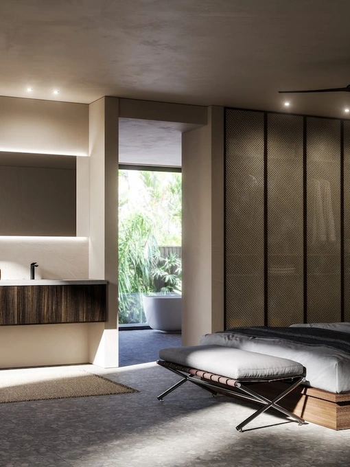 Mobile da Bagno sospeso in melaminico Cornici 10 di Puntotre