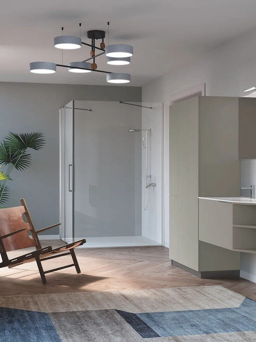 Mobile da Bagno per lavanderia in laminato e laccato opaco Laundry 12 di Puntotre