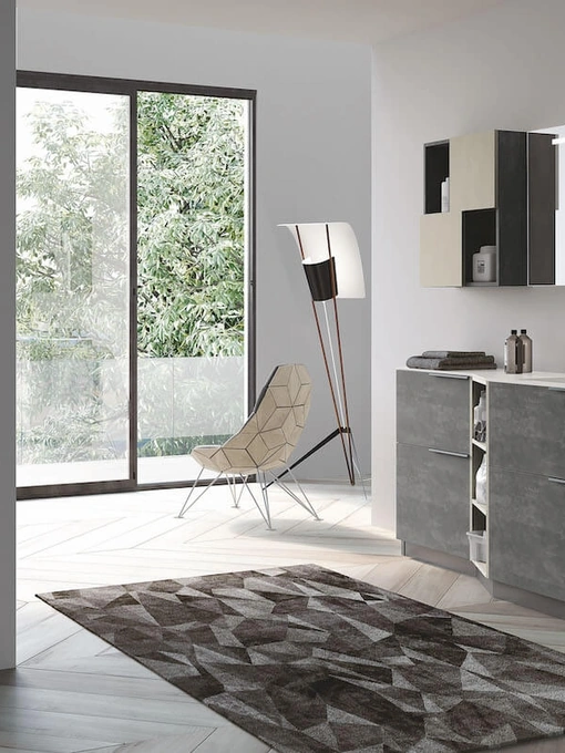 Mobile da Bagno per lavanderia in laminato Laundry 14 di Puntotre