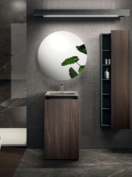 Mobile da Bagno a terra Lympha 09 in rovere di Arrital