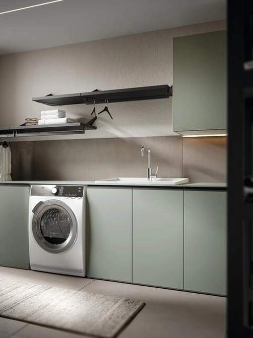 Mobile da Bagno per lavanderia Minerva 05 in nobilitato Prato di Edoné