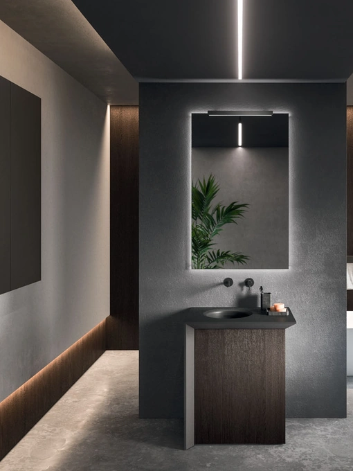 Mobile da Bagno a terra Modo Project 01 in Rovere scuro di Arrital