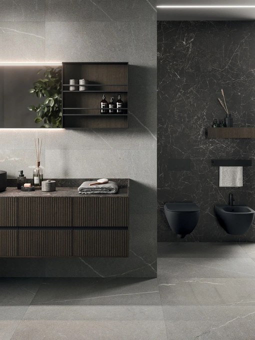 Mobile da Bagno sospeso Modo Project 09 in Rovere Cacao di Arrital