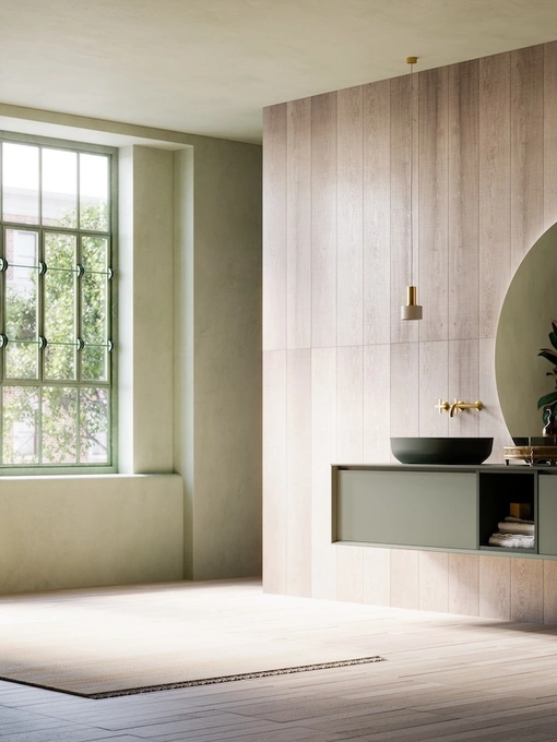 Mobile da Bagno sospeso laccato opaco Modula 05 di Puntotre
