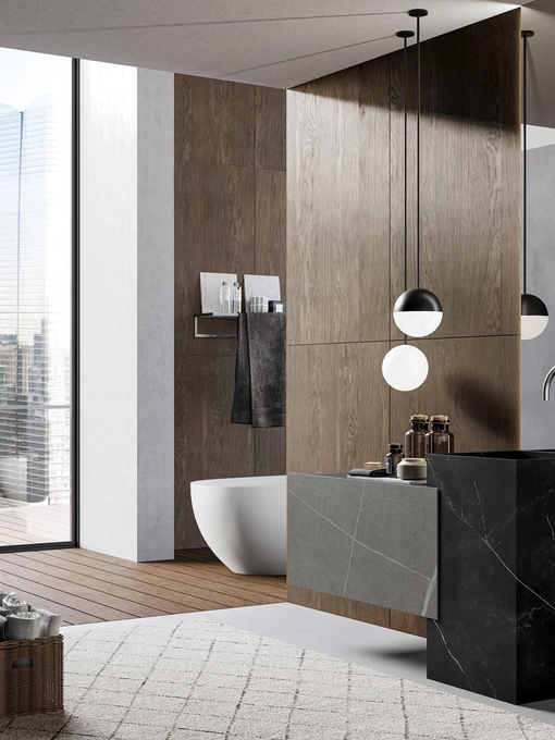 Mobile da Bagno a terra in gres Sail 05 di Birex
