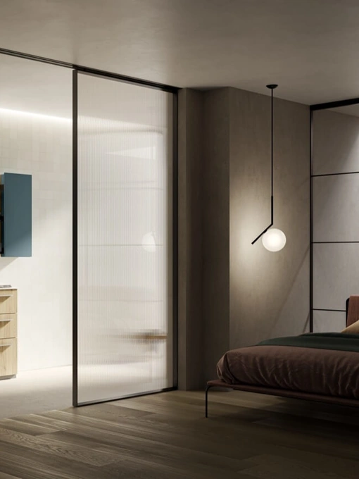 Mobile da Bagno a terra in laminato Sistema Maniglia 31 di Puntotre