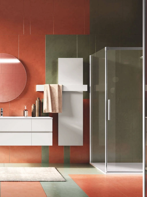 Mobile da Bagno sospeso laccato Bianco Up & Down 03 di Puntotre