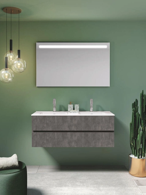 Mobile da Bagno sospeso in laminato Up & Down 06 di Puntotre