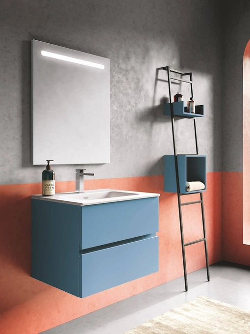Mobile da Bagno sospeso laccato opaco Up & Down 09 di Puntotre
