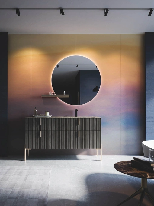 Mobile da Bagno a terra in polimerico finitura effetto legno Vertigo 13 di Puntotre