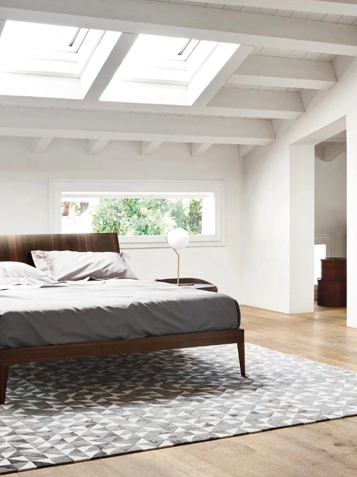 Letto Aliante Legno 1|0 in Rovere termotrattato di Sangiacomo