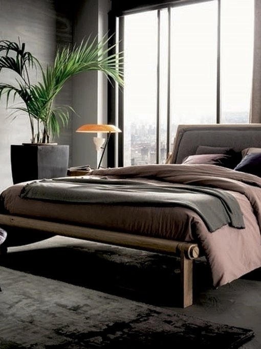Letto con testiera reclinabile Tecno di Alta Corte