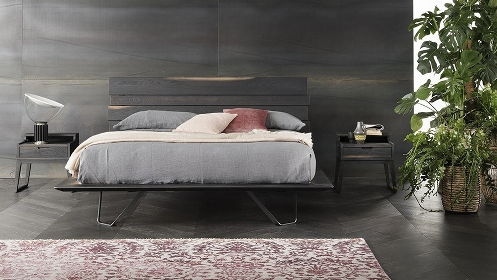 Letto Diamante in Rovere di Alta Corte