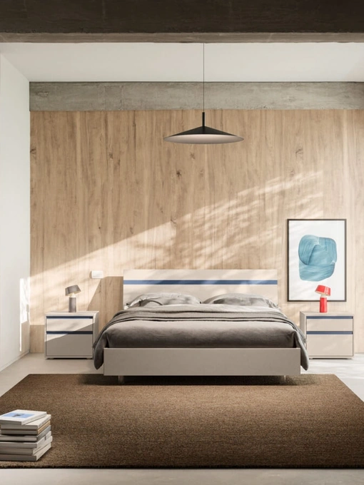 Letto con testiera Elga Night 04 di Orme