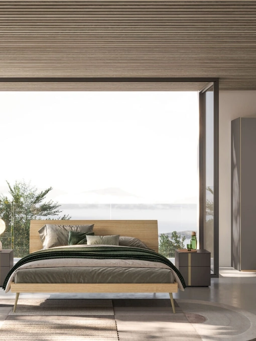 Letto Loge Night 35 in materico Rovere di Orme