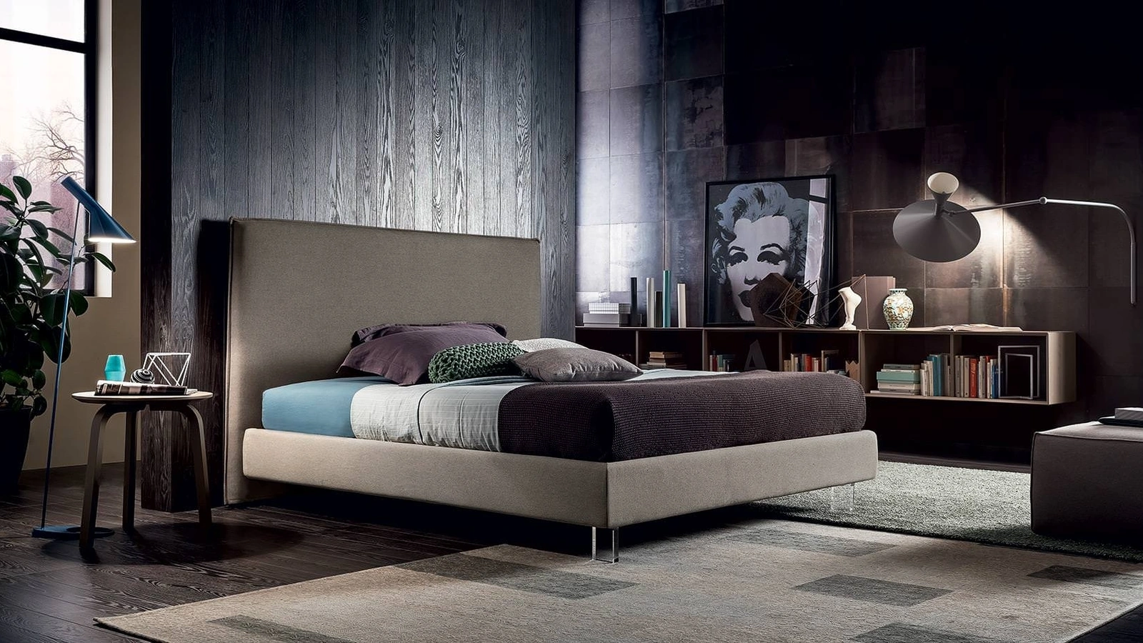 Letto in tessuto Miller di Felis