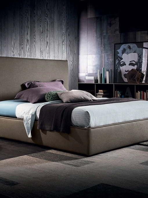 Letto in tessuto Miller di Felis