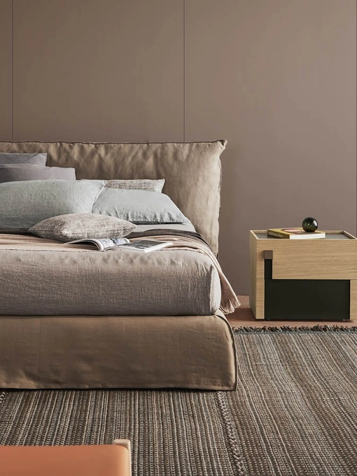 Letto imbottito Piumotto di Pianca