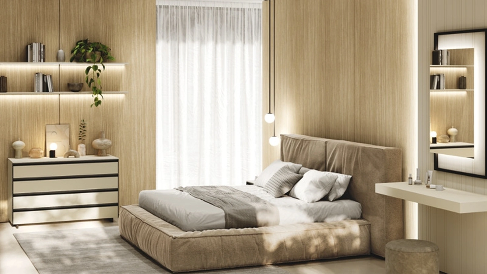 Letto in tessuto Pops di GF Interiors
