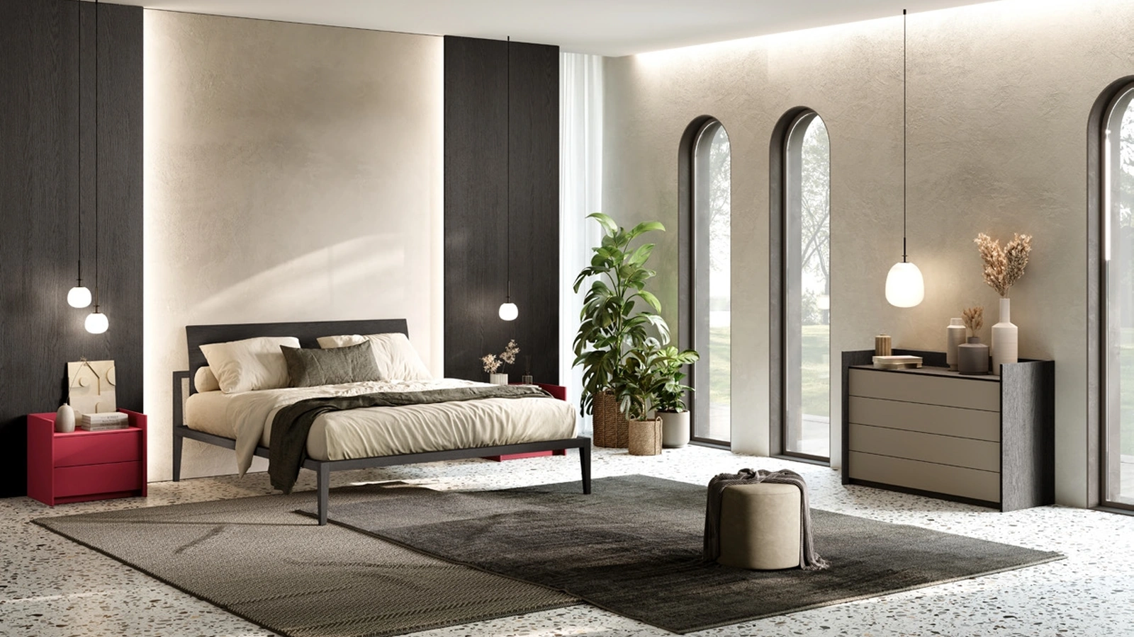 Letto in rovere Thelonius di GF Interiors