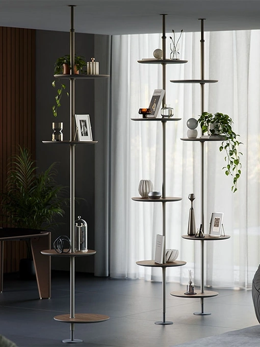 Libreria freestanding Address in acciaio e legno di Cattelan Italia